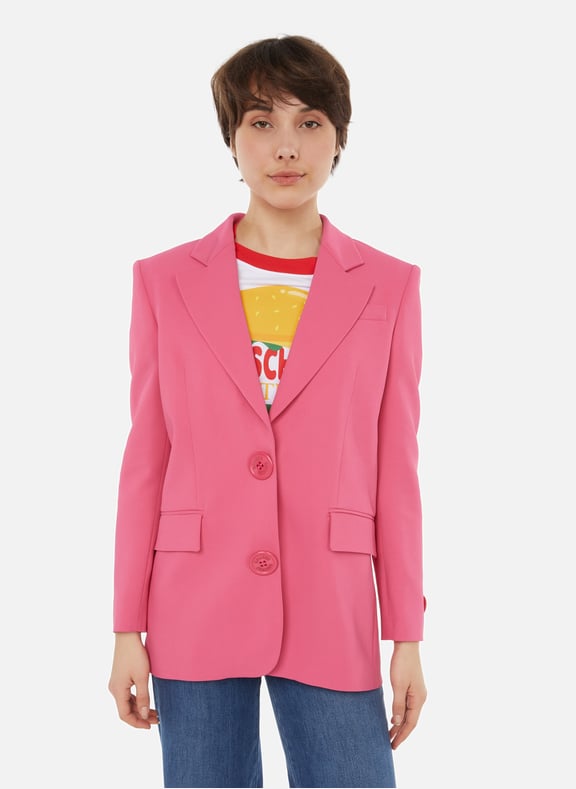 Straight blazer Pink by MOSCHINO MOSCHINO Straight blazer Pink