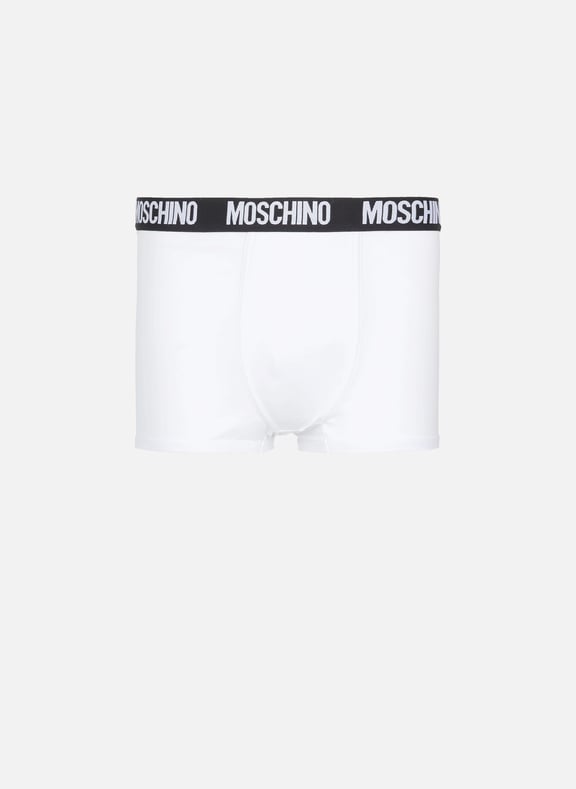 Boxers with a logo waistband White by MOSCHINO MOSCHINO Boxers with a logo waistband White