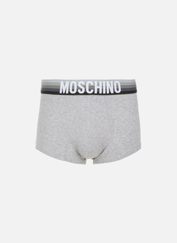 MOSCHINO Boxer shorts with printed logo Grey