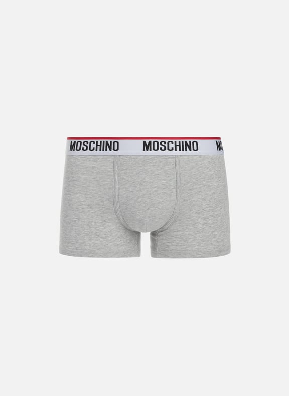 Pack of three cotton boxers Multicolour by MOSCHINO MOSCHINO Pack of three cotton boxers Multicolour