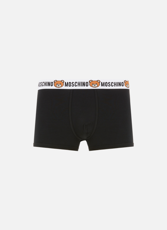 MOSCHINO Pack of two stretch cotton boxers Black