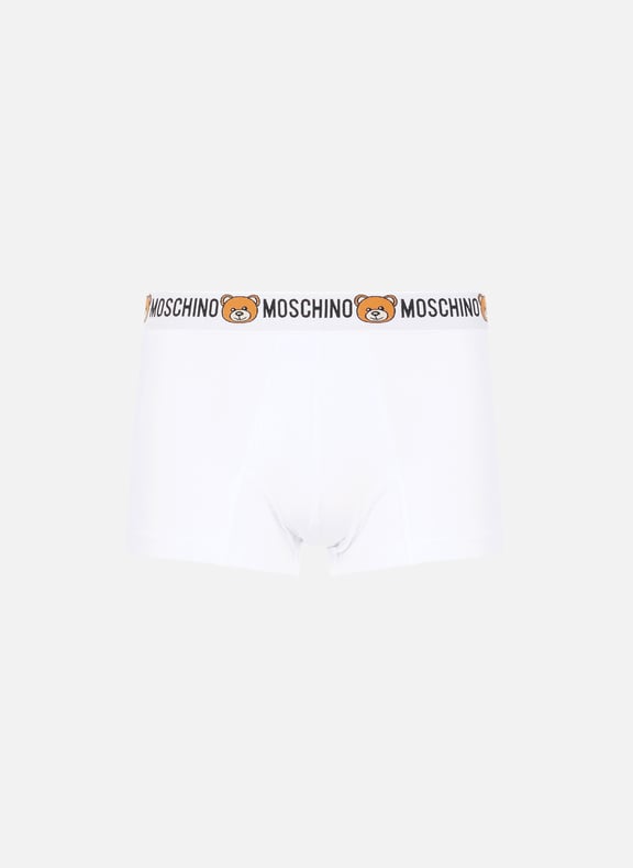 Pack of two Teddy Bear cotton boxers White by MOSCHINO MOSCHINO Pack of two Teddy Bear cotton boxers White