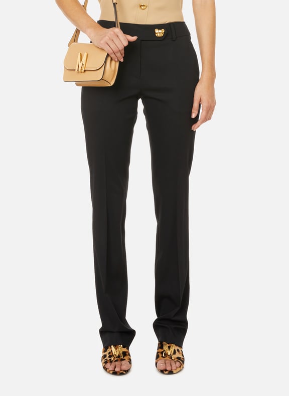 Jacket with signature detail Black by MOSCHINO MOSCHINO Jacket with signature detail Black