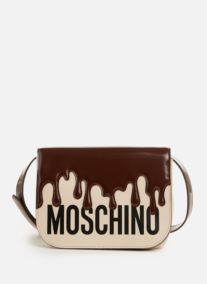 Calfskin leather shoulder bag MOSCHINO