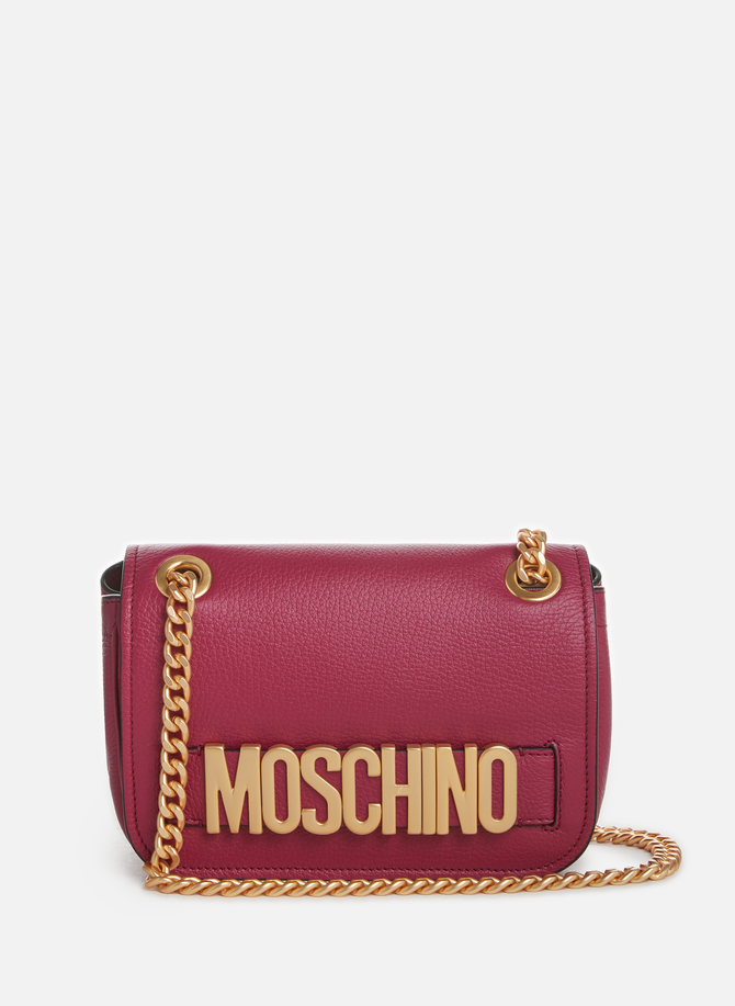 Leather shoulder bag MOSCHINO