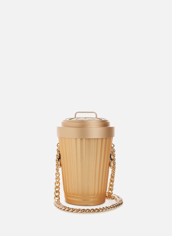Trash Can shoulder bag Golden by MOSCHINO MOSCHINO Trash Can shoulder bag Golden