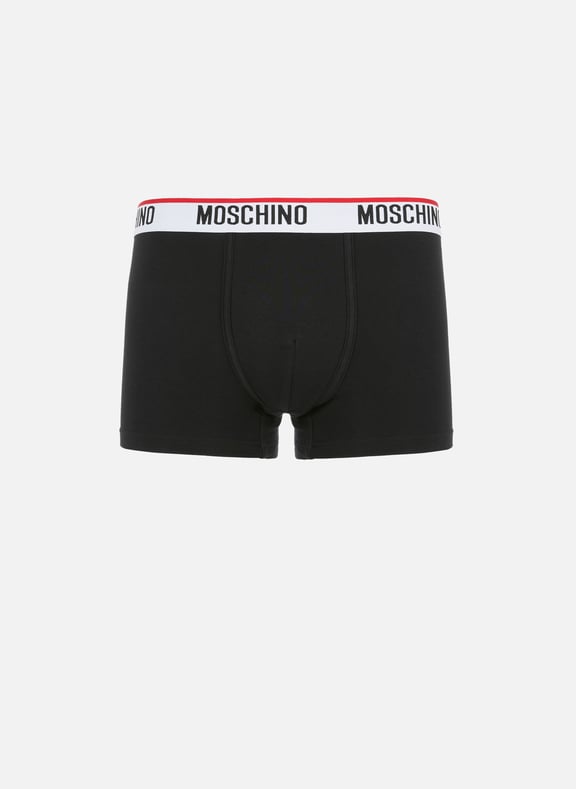 Pack of two cotton jersey boxers White by MOSCHINO MOSCHINO Pack of two cotton jersey boxers White