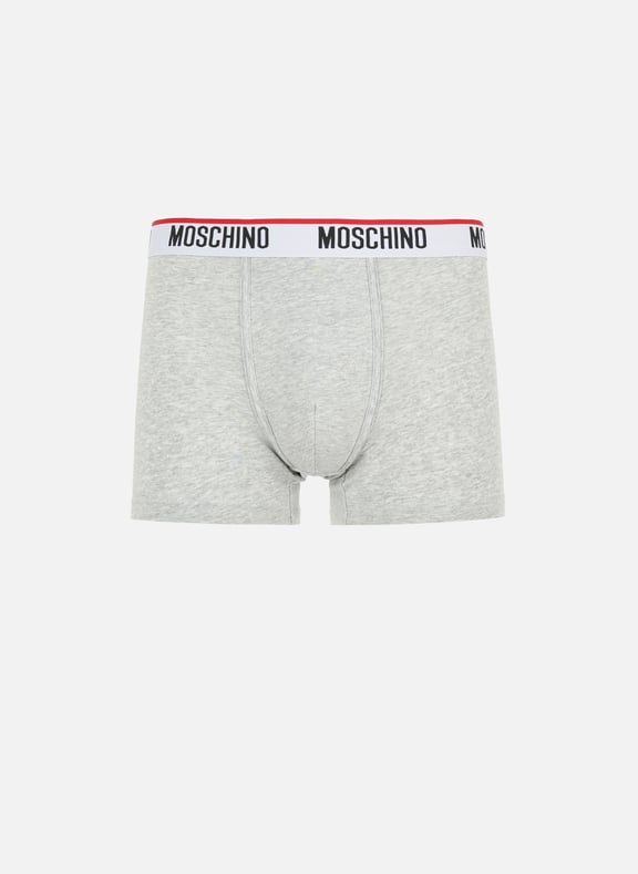 Pack of two cotton jersey boxers Multicolour by MOSCHINO MOSCHINO Pack of two cotton jersey boxers Multicolour