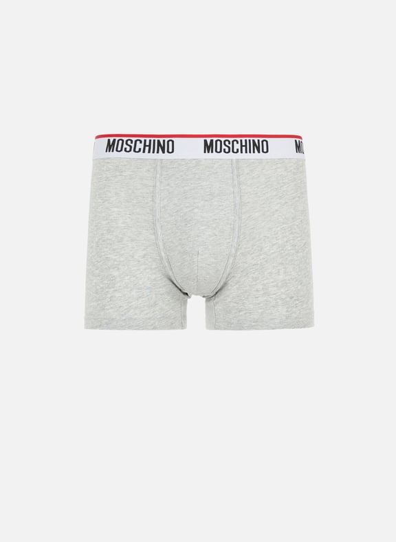 Pack of two cotton jersey boxers Multicolour by MOSCHINO MOSCHINO Pack of two cotton jersey boxers Multicolour