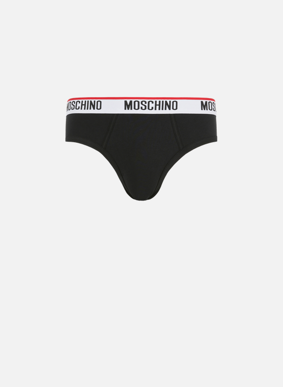 MOSCHINO Pack of two cotton jersey briefs Black