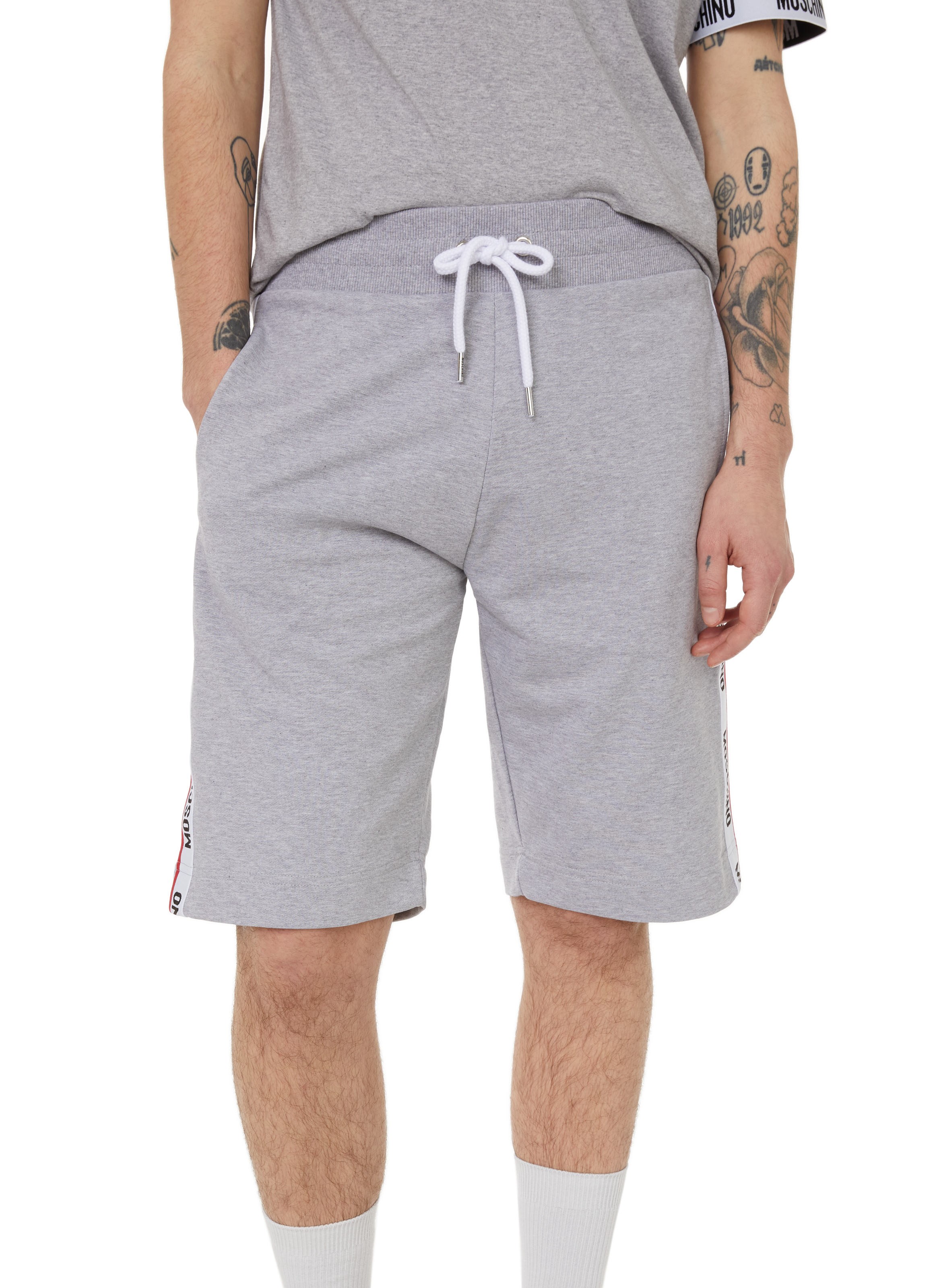 grey tracksuit shorts