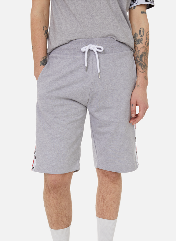 MOSCHINO Cotton-blend tracksuit shorts Grey