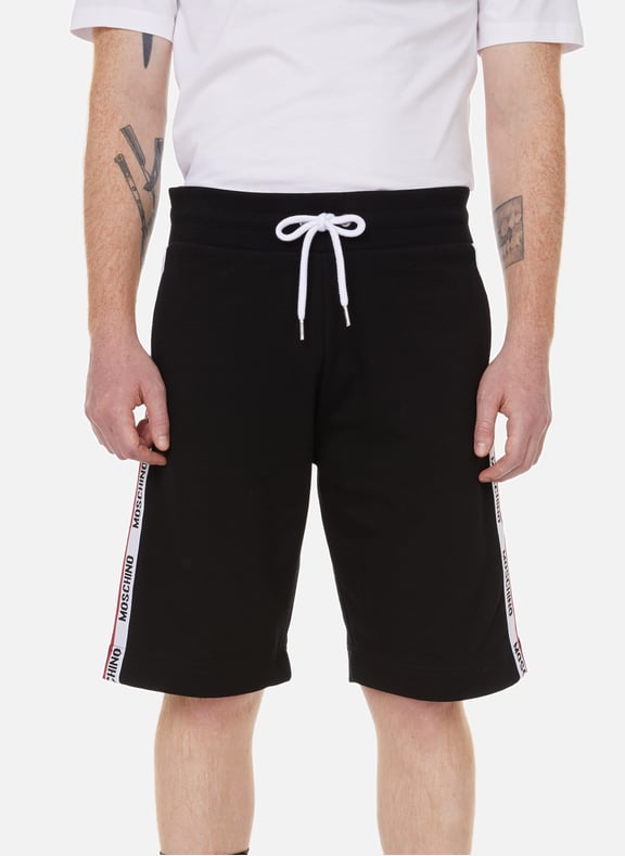 Cotton-blend tracksuit shorts Black by MOSCHINO MOSCHINO Cotton-blend tracksuit shorts Black