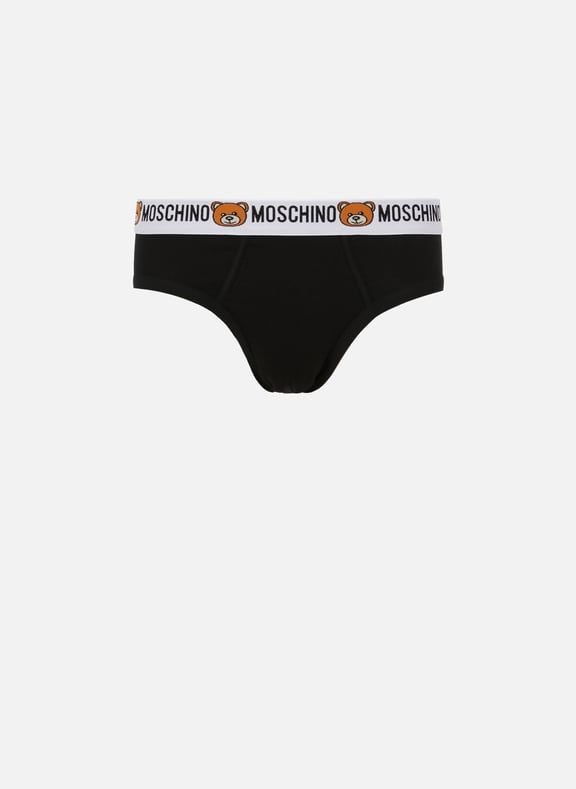 Cotton-blend briefs Black by MOSCHINO MOSCHINO Cotton-blend briefs Black