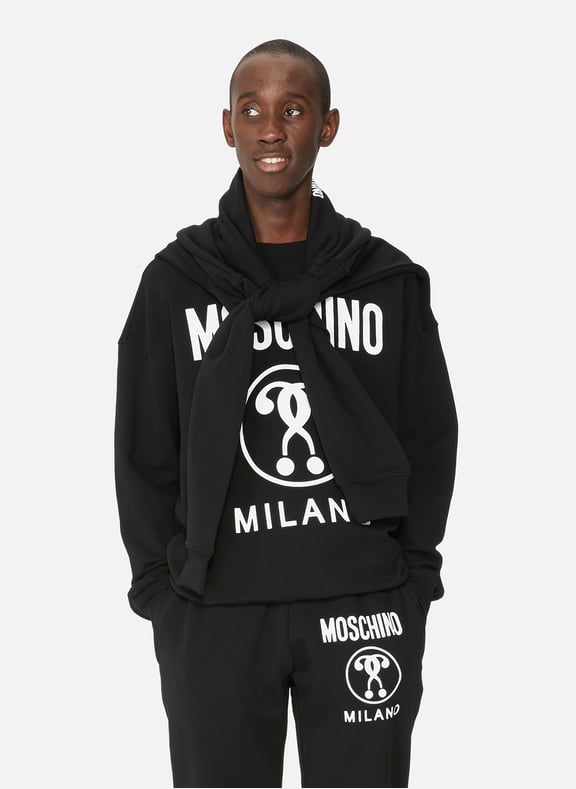 Cotton Sweatshirt Black by MOSCHINO MOSCHINO Cotton Sweatshirt Black