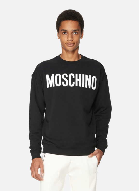 MOSCHINO Cotton logo T-shirt Black