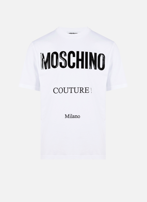 MOSCHINO Logo cotton T-shirt White