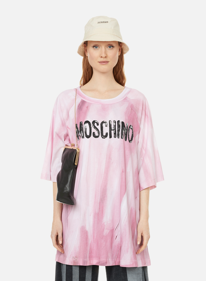 T-shirt with printed logo MOSCHINO