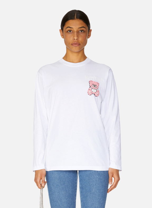 MOSCHINO Organic cotton long-sleeved T-shirt Multicolour