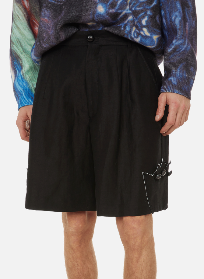 Krokus linen-blend shorts NAMACHEKO