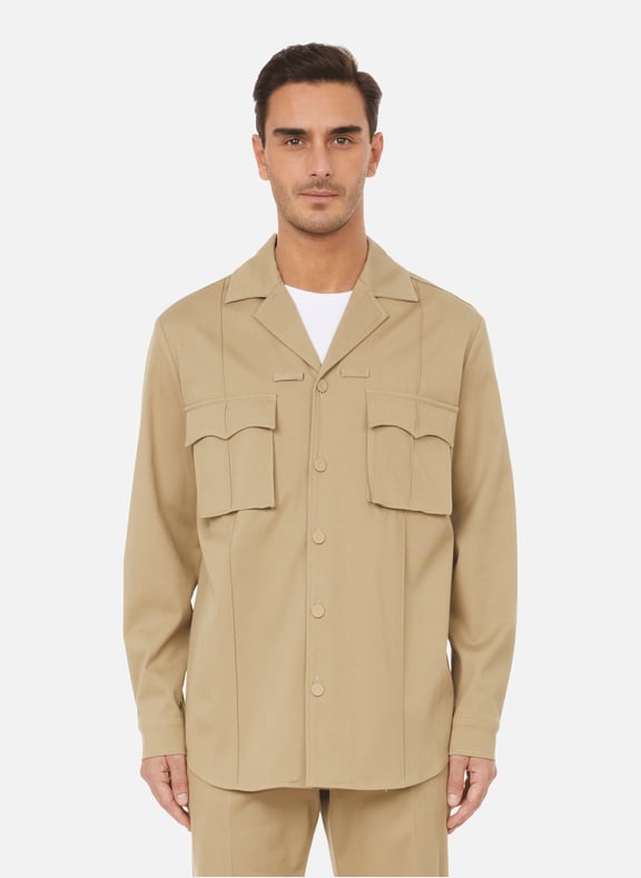 Adeo overshirt Beige by NANUSHKA NANUSHKA Adeo overshirt Beige