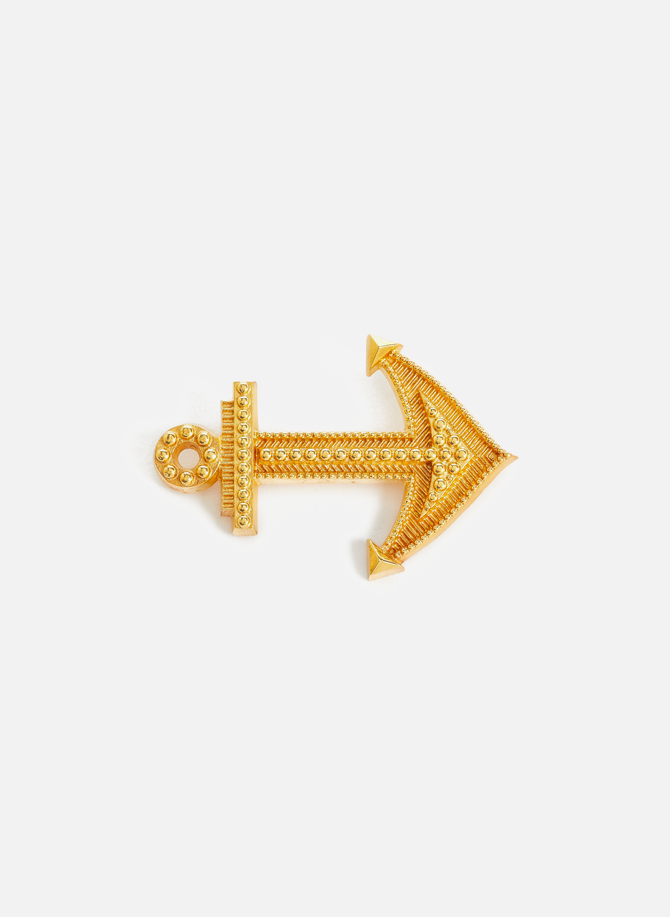 Brass marine anchor brooch NATIA X LAKO