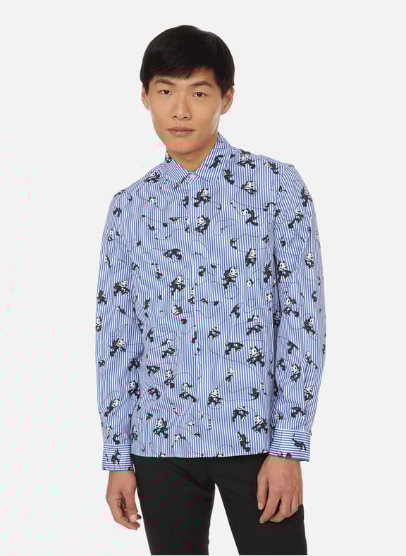 Felix the sales cat striped shirt