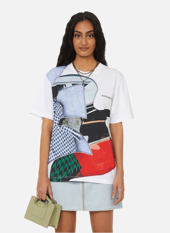 Printed cotton T-shirt Multicolour by NINA RICCI NINA RICCI Printed cotton T-shirt Multicolour
