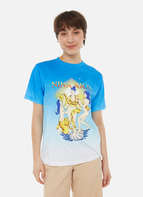 NINA RICCI Printed cotton T-shirt Multicolour