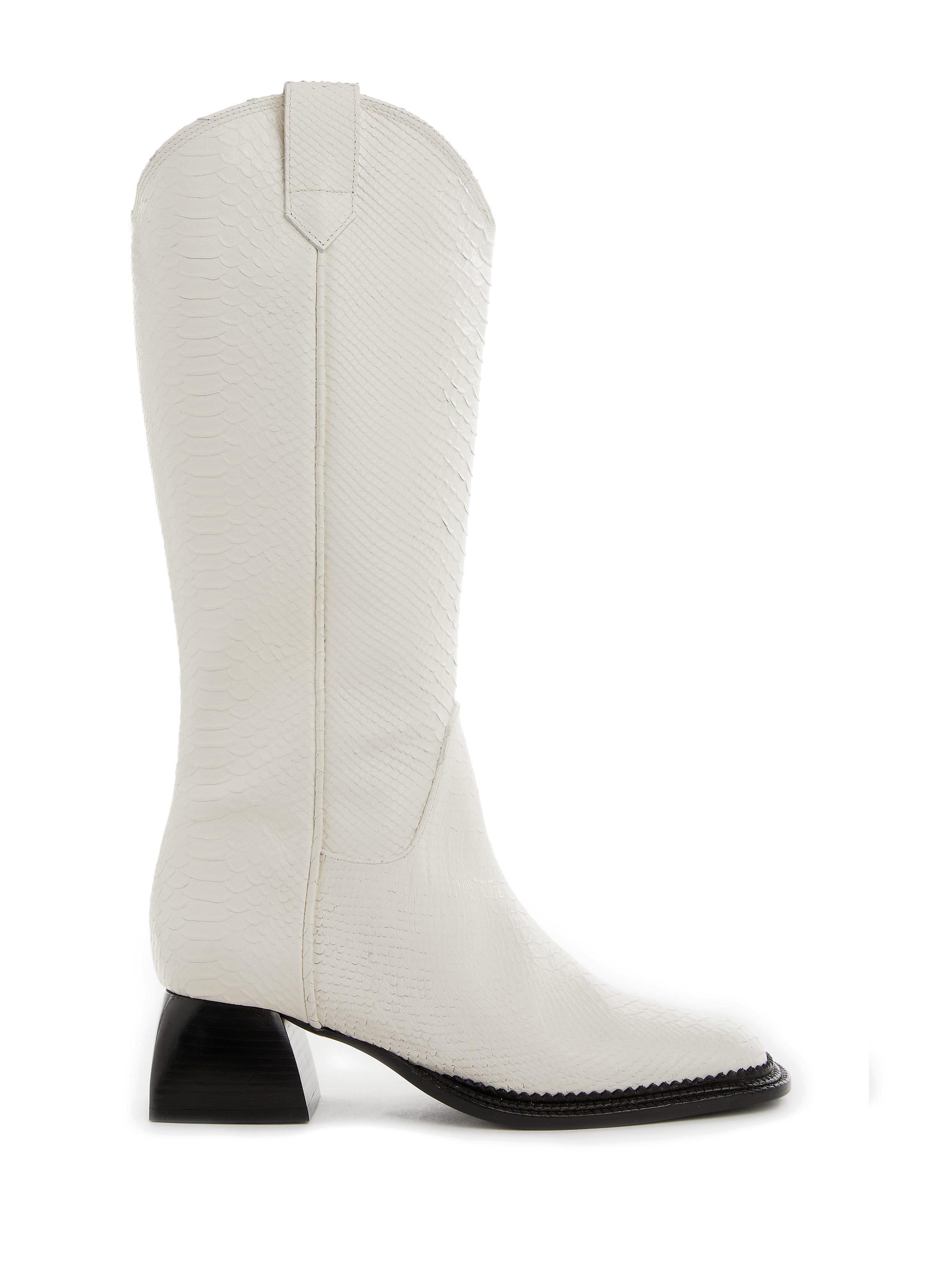 nodaleto white boots