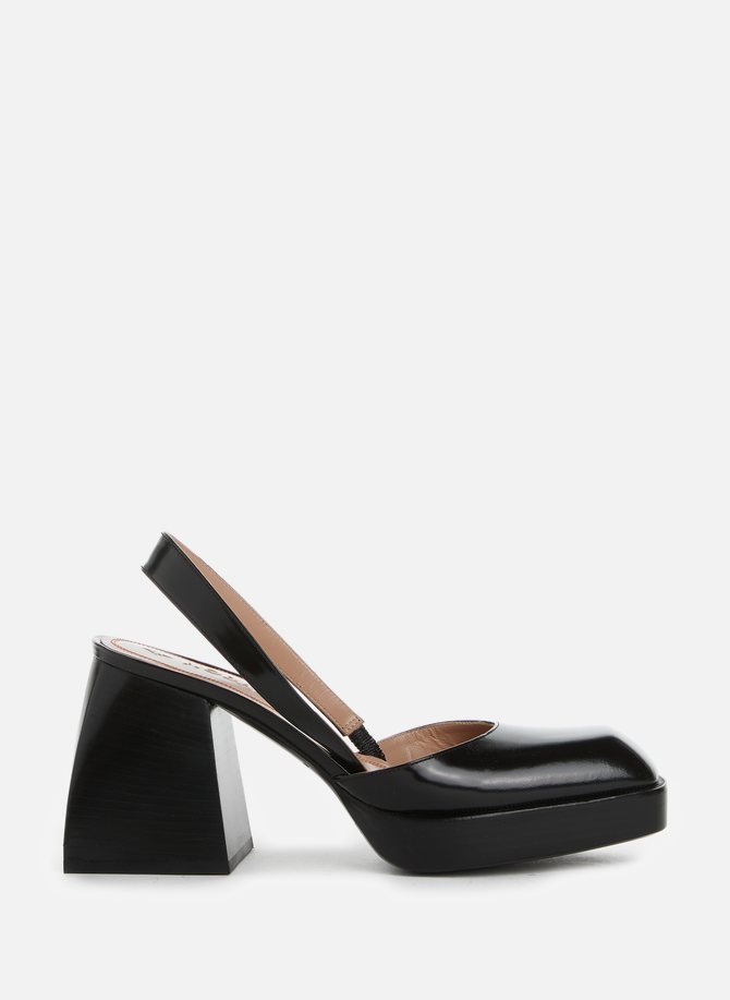 Slingback leather heels NODALETO