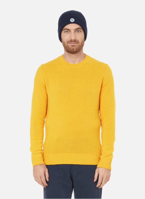 Wool and recycled polyamide jumper Yellow by NORTH SAILS NORTH SAILS Wool and recycled polyamide jumper Yellow