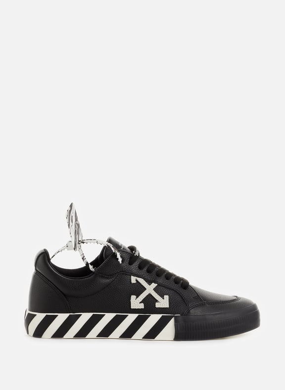 Low Vulcanized leather sneakers Black by OFF-WHITE OFF-WHITE Low Vulcanized leather sneakers Black