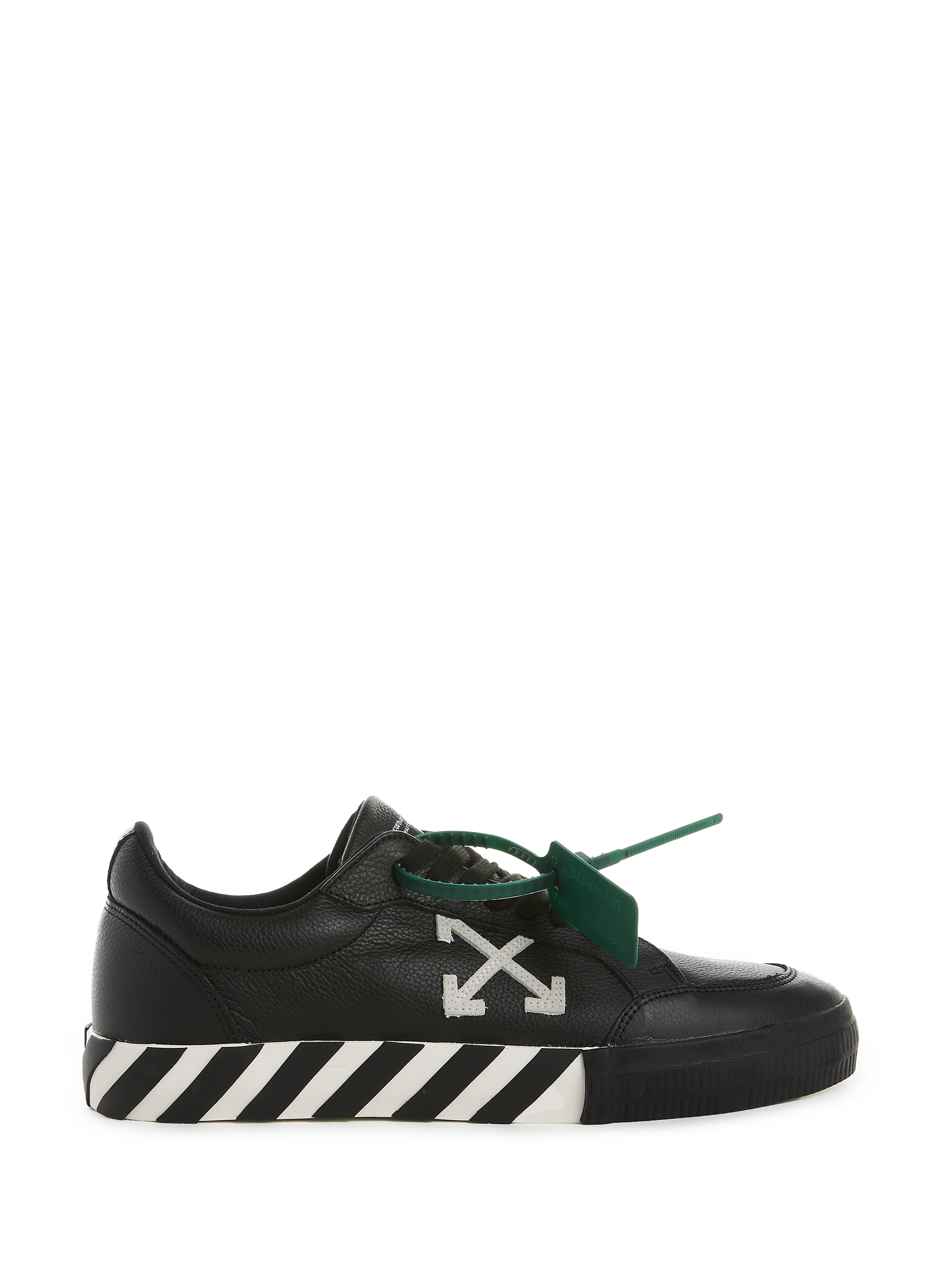 off white vulcanized sneakers black