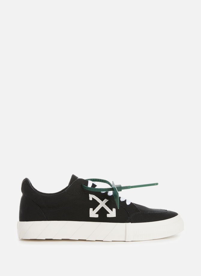 Low Vulcanized canvas sneakers OFF WHITE