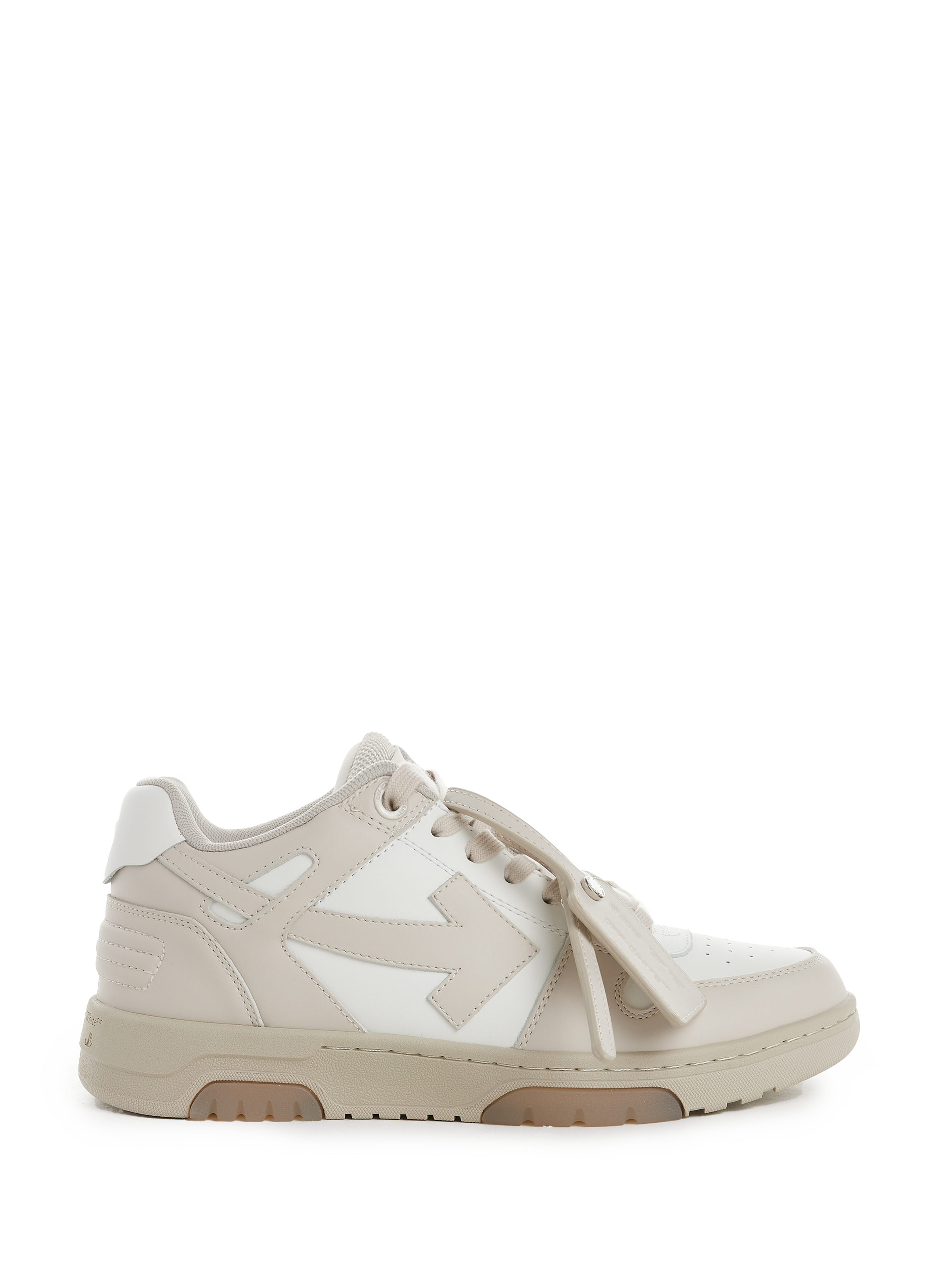 off white out of office sneakers beige