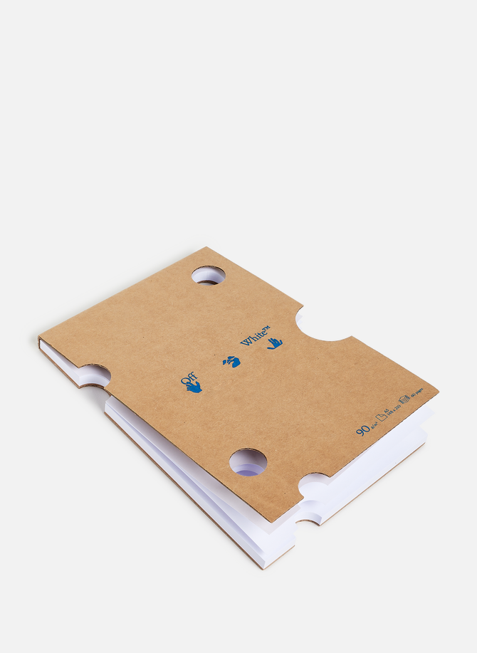 Notepad with cut-outs OFF-WHITE