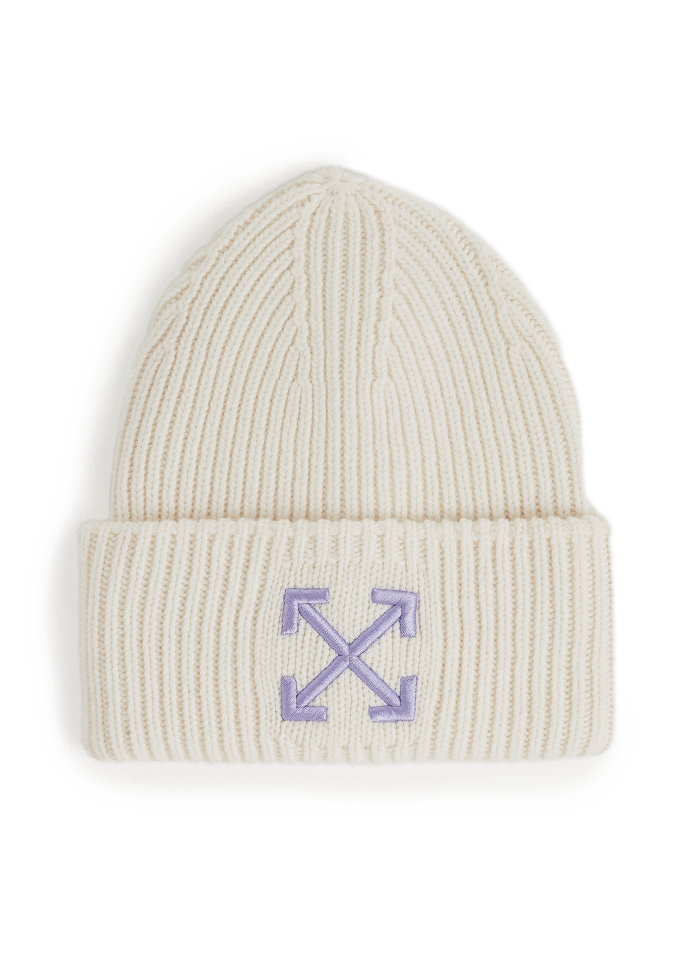 white beanie with brim