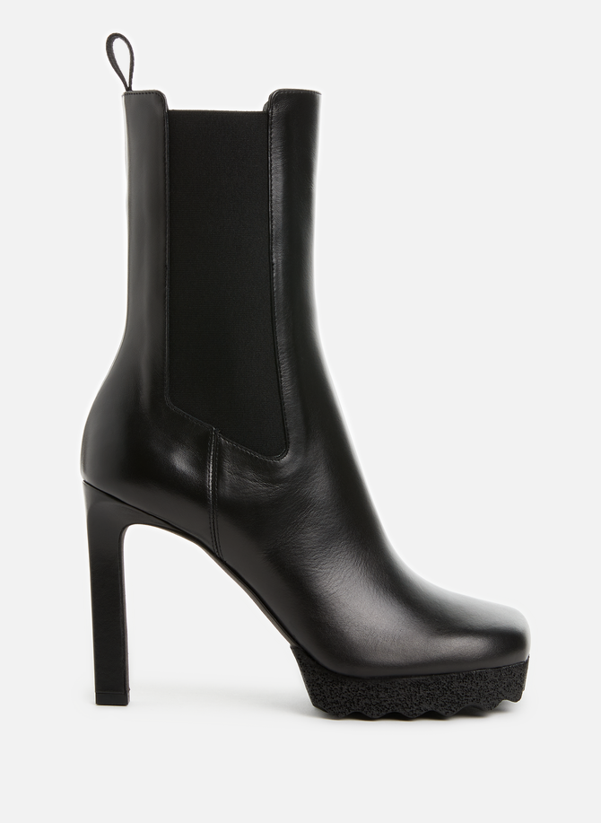 Leather ankle boots OFF-WHITE
