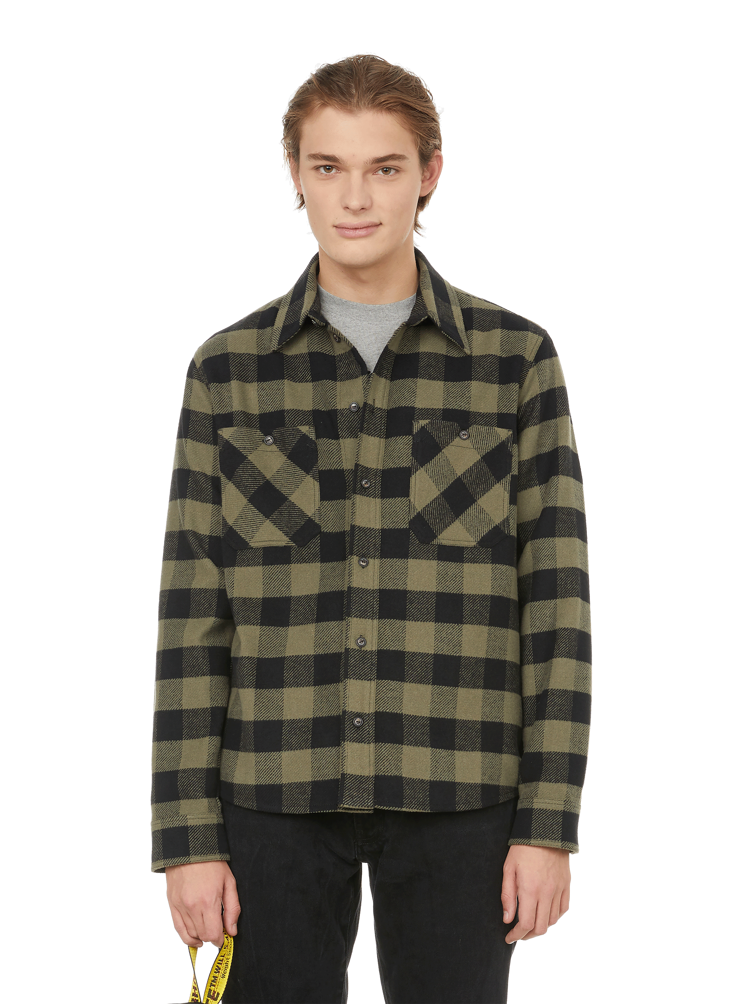 mens off white flannel