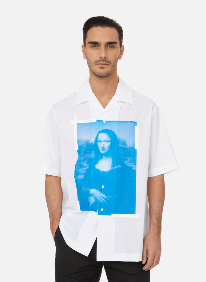 Monalisa cotton shirt OFF-WHITE