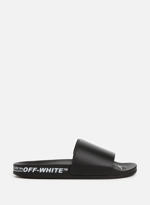 Claquettes à logo BlackOFF WHITE 