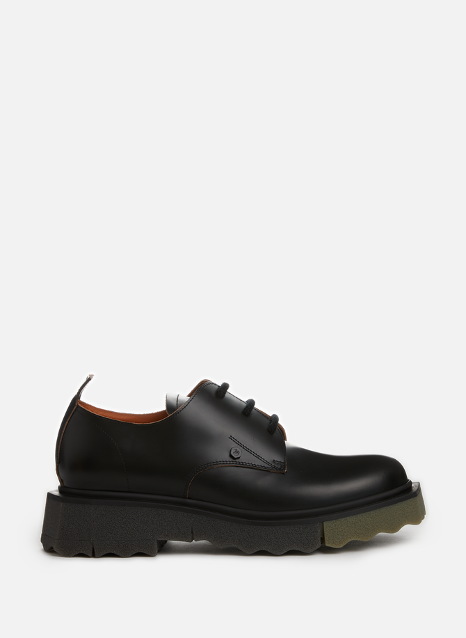 Sponge leather derby shoes OFF-WHITE