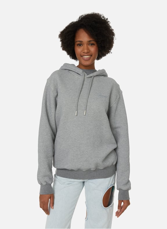 Cotton-blend hoodie Grey by OFF-WHITE OFF-WHITE Cotton-blend hoodie Grey