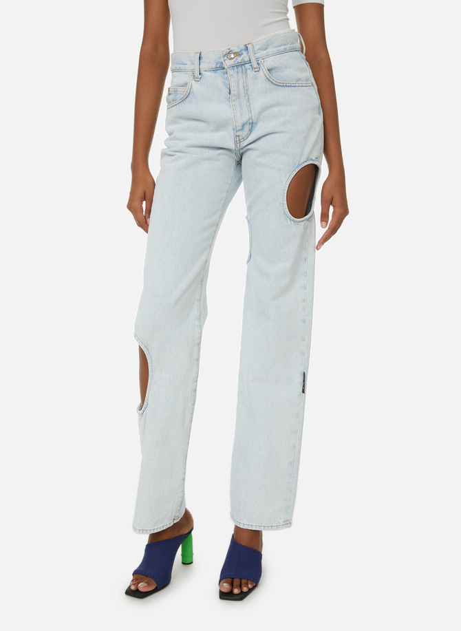 Cut-out jeans OFF WHITE