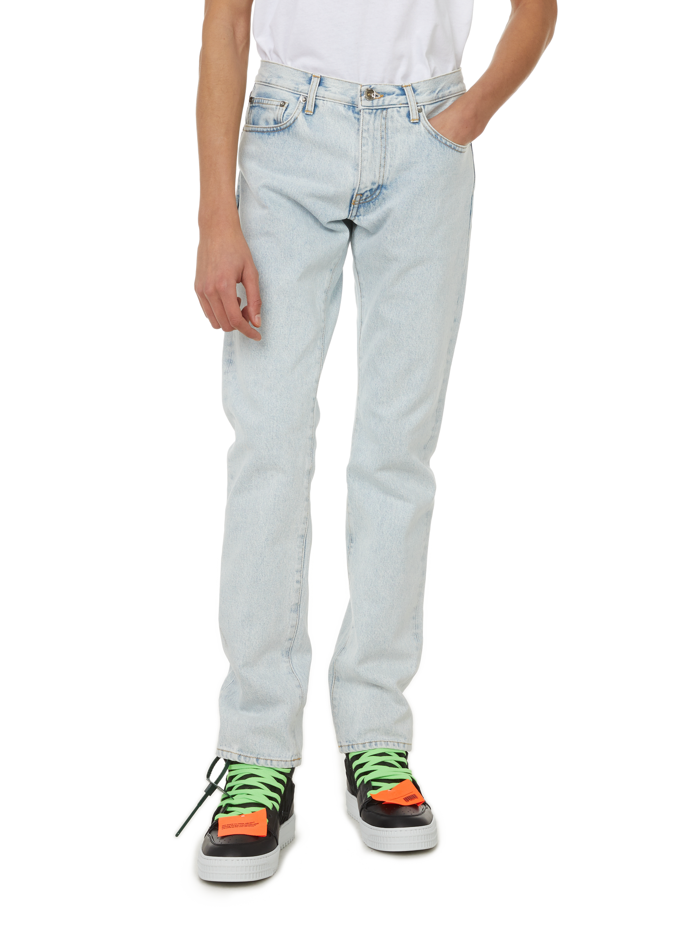 off white skinny jeans