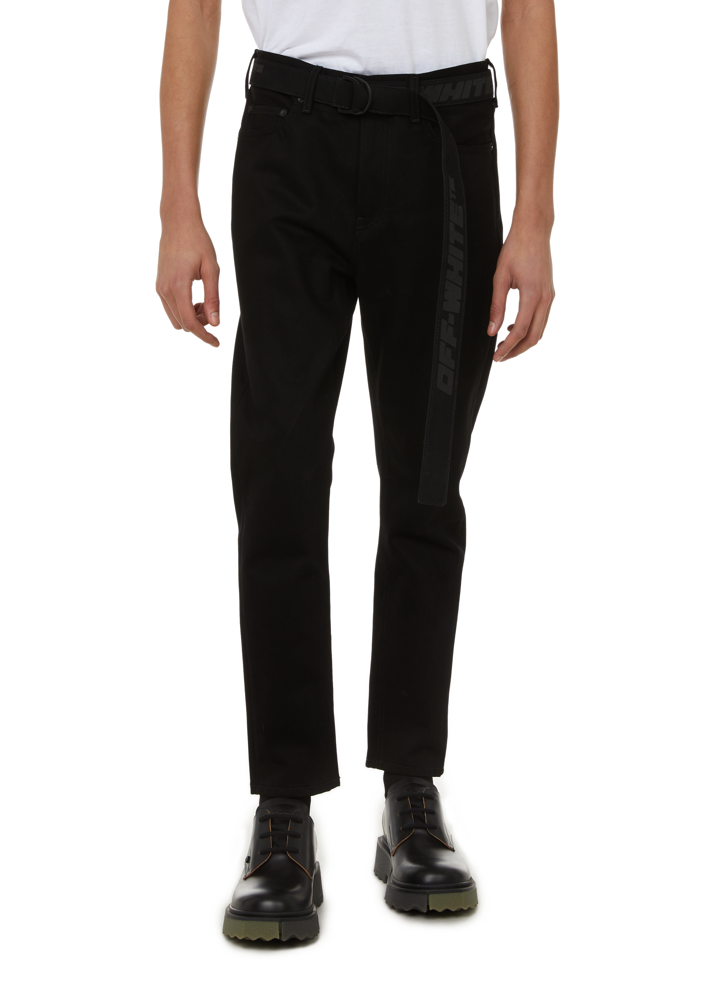 slim mens black jeans