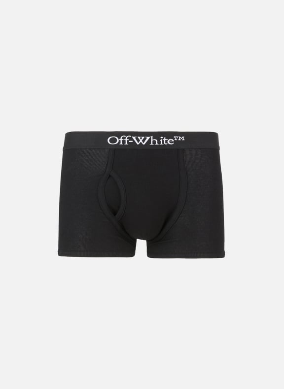 Set of three cotton boxers with logo Black by OFF WHITE OFF WHITE Set of three cotton boxers with logo Black