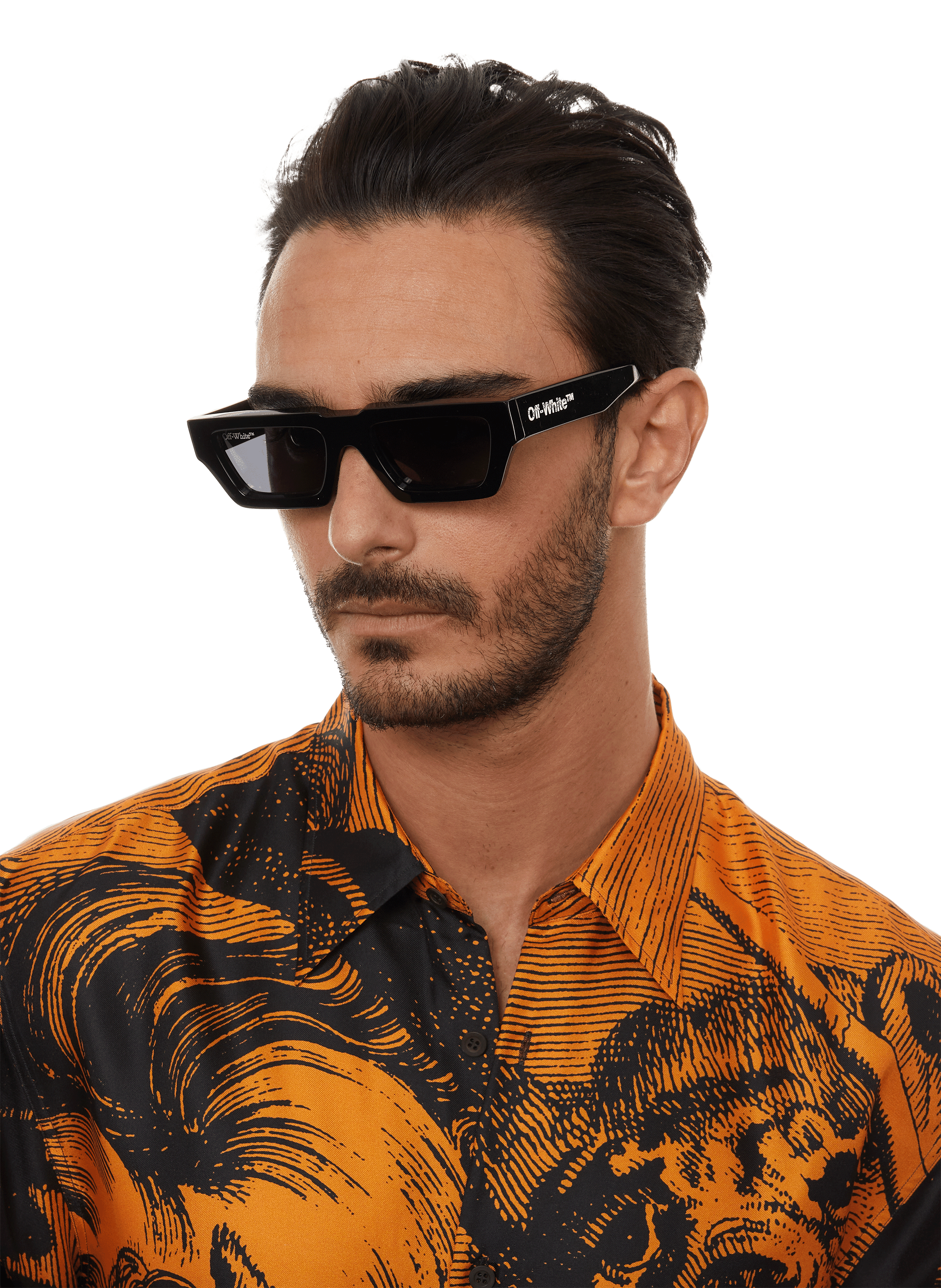 MANCHESTER RECTANGULAR SUNGLASSES OFF WHITE for MEN