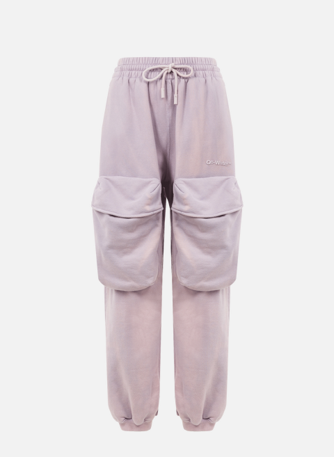 Pantalon de survêtement Laundry cargo en coton PurpleOFF-WHITE 